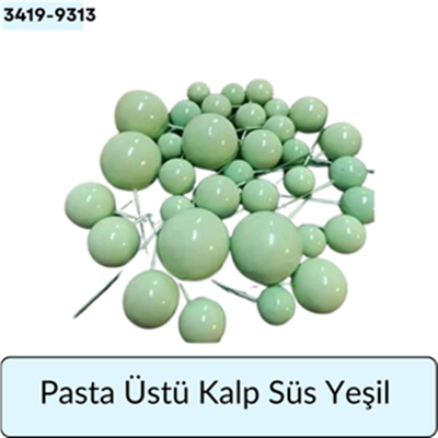 Pasta Üstü Top Süs Yeşil