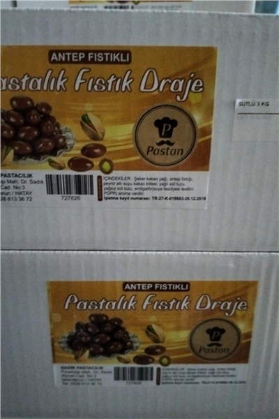 Pastan Fıstık Draje Sütlü     (3 kg)