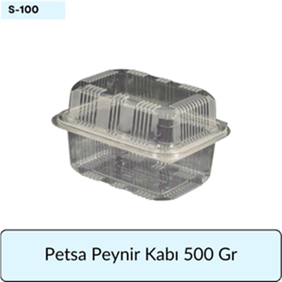 Petsa Peynir Kabı 500 Gr   (100 AD)