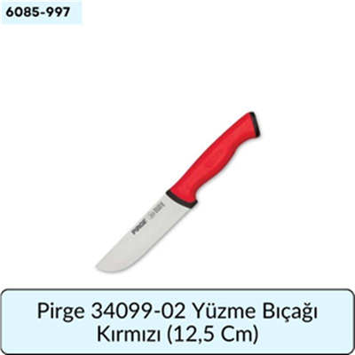 Pirge 34099-02 Yüzme Bıçağı Kırmızı   (12,5 Cm)
