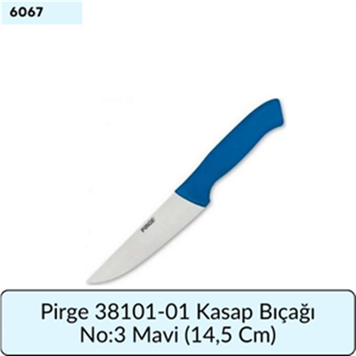 Pirge 38101-03 Kasap Bıçağı No:1 Mavi   (14,5 Cm)