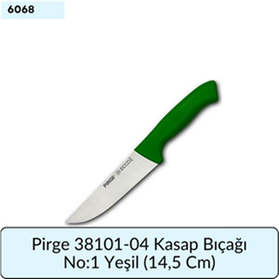Pirge 38101-04 Kasap Bıçağı No:1 Yeşil   (14,5Cm)
