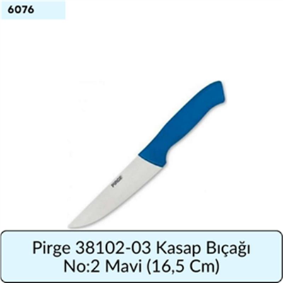 Pirge 38102-03 Kasap Bıçağı No:2 Mavi   (16,5 Cm)