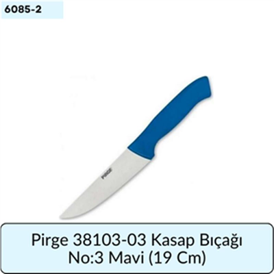 Pirge 38103-03 Kasap Bıçağı No:3 Mavi   (19 Cm)
