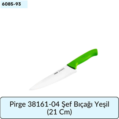Pirge 38161-04 Şef Bıçağı Yeşil   (21 Cm)