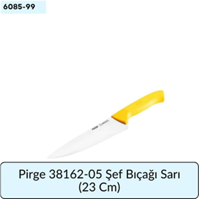 Pirge 38162-05 Şef Bıçağı Sarı   (23 Cm)