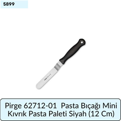 Pirge 62712-01 Mini Kıvrık Pasta Pal. Siyah(12 Cm)