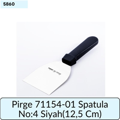 Pirge 71154-01 Spatula No:4 Siyah   (12,5 Cm)