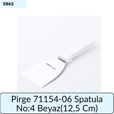 Pirge 71154-06 Spatula No:4 Beyaz   (12,5 Cm)