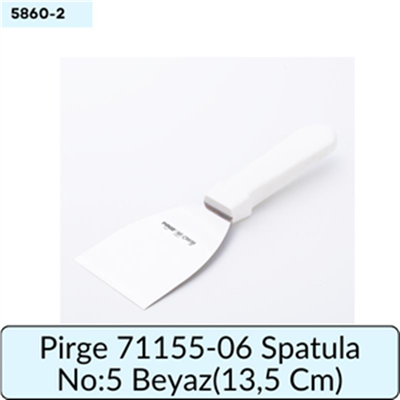 Pirge 71155-06 Spatula No:5 Beyaz   (13,5 Cm)