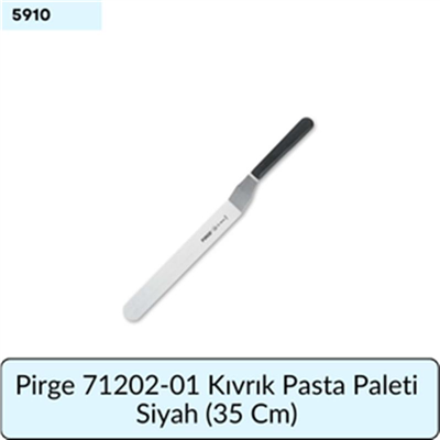Pirge 71202-01 Kıvrık Pasta Paleti Siyah   (35 Cm)