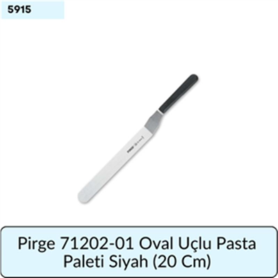 Pirge 71210-01 Oval Uç Pasta Paleti Siyah  (20 Cm)