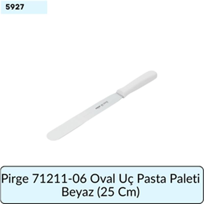 Pirge 71211-06 Oval Uç Pasta Paleti Beyaz  (25 Cm)