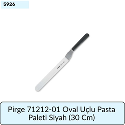 Pirge 71212-01 Oval Uç Pasta Paleti Siyah  (30 Cm)