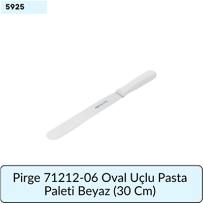Pirge 71212-06 Oval Uç Pasta Paleti Beyaz  (30 Cm)