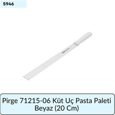 Pirge 71215-06 Küt Uç Pasta Paleti Beyaz   (20 Cm)