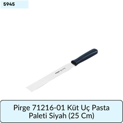 Pirge 71216-01 Küt Uç Pasta Paleti Siyah   (25 Cm)