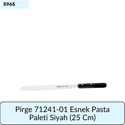 Pirge 71241-01 Esnek Pasta Paleti Siyah   (25 Cm)