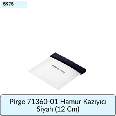Pirge 71360-01 Hamur Kazıyıcı Siyah   (12 Cm)