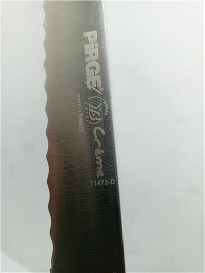 Pirge 71472-D Dar Dişli Pasta Bıçağı Siyah (30 Cm)