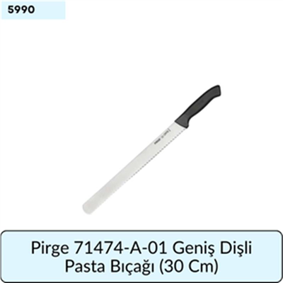 Pirge 71474-A-01 Geniş Dişli Pasta Bıçağı  (30 Cm)