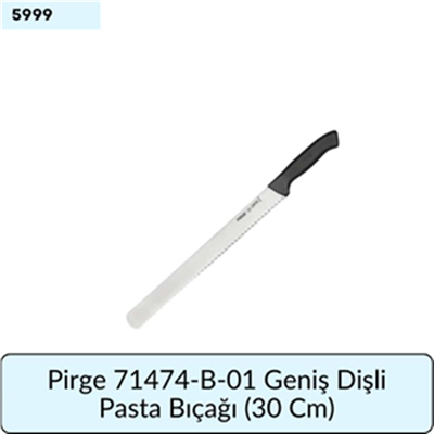 Pirge 71474-B-01 Geniş DişliPasta Bıçağı   (30 Cm)