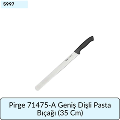 Pirge 71475-A Geniş Dişli Pasta Bıçağı   (35 Cm)