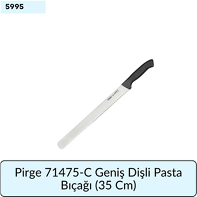 Pirge 71475-C Geniş Dişli Pasta Bıçağı   (35 Cm)
