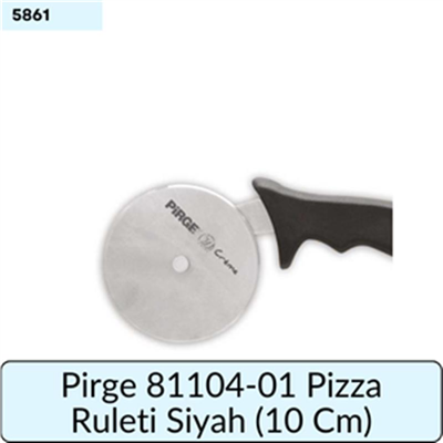 Pirge 81104-01 Pizza Ruleti Siyah   (10 Cm)