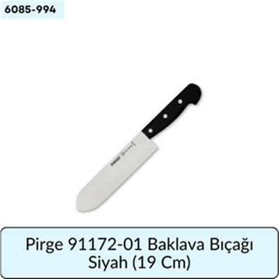 Pirge 91172-01 Baklava Bıçağı Siyah   (19 Cm)