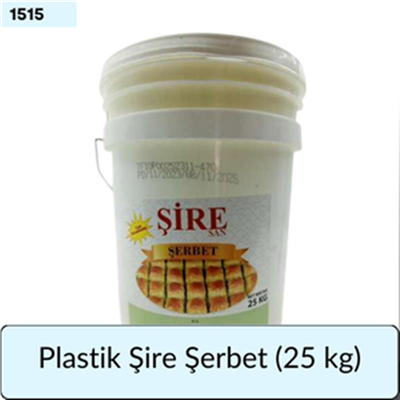 (PLASTİK) ŞİRE Şerbet     (25 Kg)