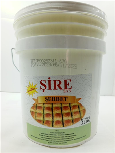(PLASTİK) ŞİRE Şerbet     (25 Kg)