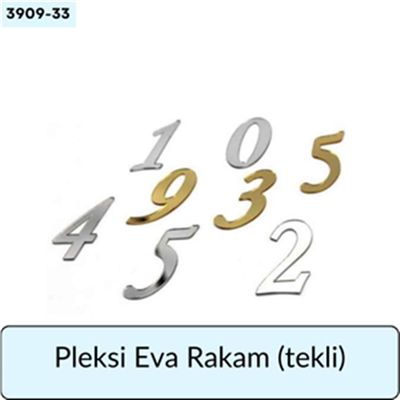 PLEKSİ EVA RAKAM  (TEKLİ)
