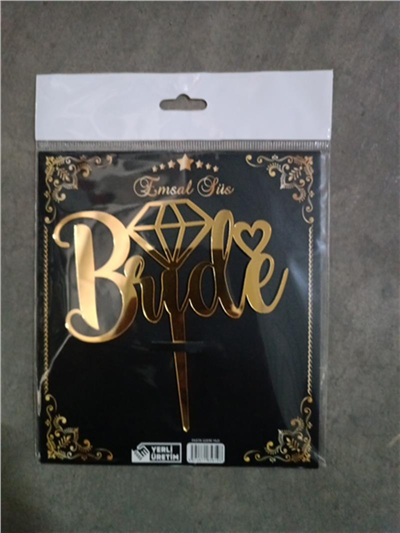 PLEKSİ Yazı Bride Altın