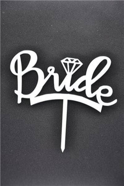 PLEKSİ Yazı Bride Gümüş