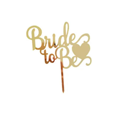 PLEKSİ Yazı Bride To Be Altın