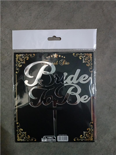 PLEKSİ Yazı Bride To Be Gümüş