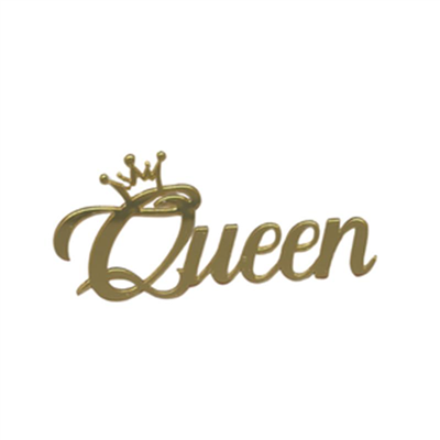 PLEKSİ Yazı Queen Altın