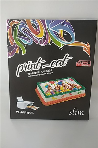 PRİNT EAT SLİM Hamur Resim Kağıdı (24 Ad)