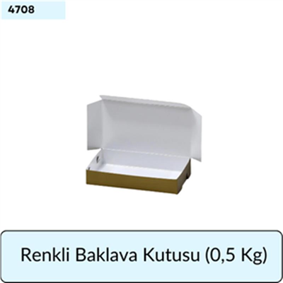 RENKLİ Baklava Kutu (0.5 Kg)