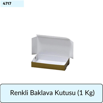 RENKLİ Baklava Kutu (1 Kg)