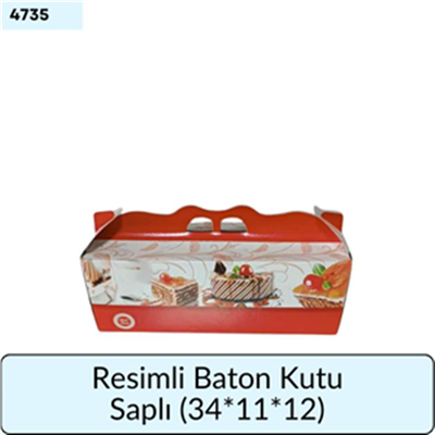 RESİMLİ Baton Kutu Saplı (34*11*12)