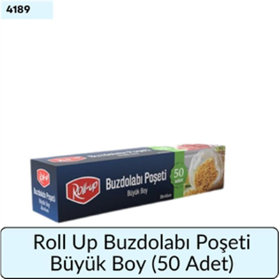 Roll up Buzdolabı Poşeti Büyük Boy   (50 Adet)