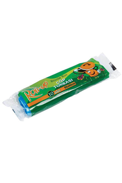 Roll Up Çöp Torbası Büyük Boy 65*80 Cm   (10 Adet)