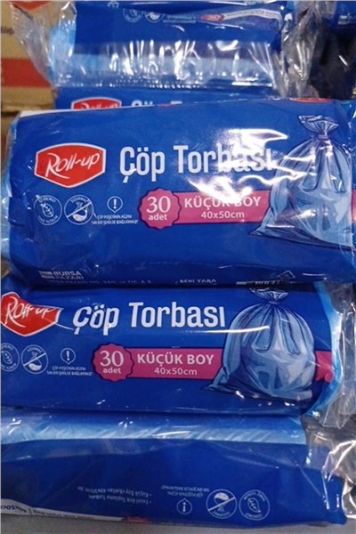 Roll Up Çöp Torbası Küçük Boy 40*50 Cm   (30 Adet)