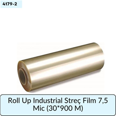 Roll Up Industrial Streç Film 7,5 Mic   (30*900 M)