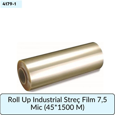 Roll Up Industrial Streç Film 7,5 Mic  (45*1500 M)