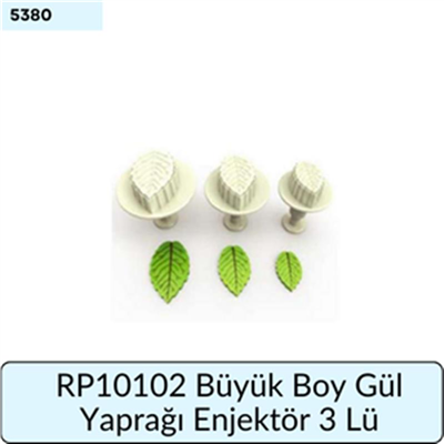 RP10102 Büyük Boy Gül Yaprağı Enjektör 3 Lü