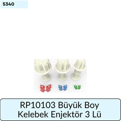 RP10103 Büyük Boy Kelebek Enjektör 3 Lü