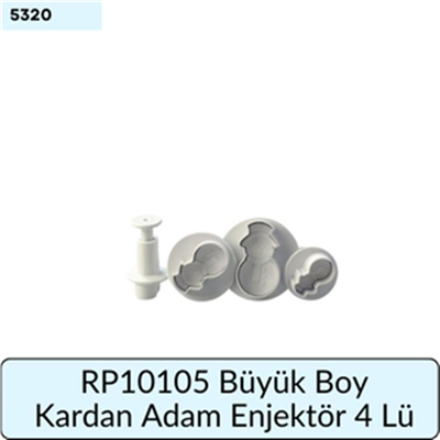 RP10105 Büyük Boy Kardan Adam Enjektör 4 Lü